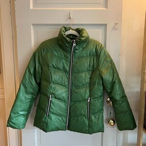 Green Guess Puffer Jacket